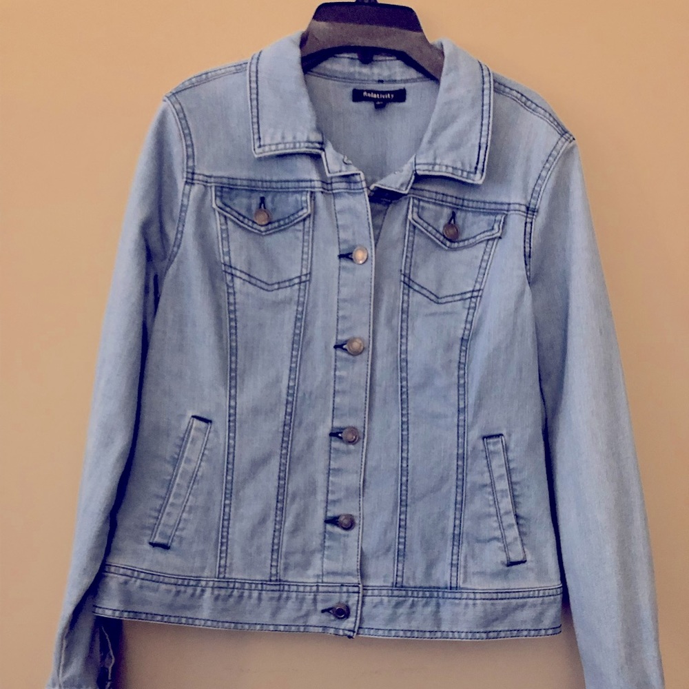 Light wash jean jacket